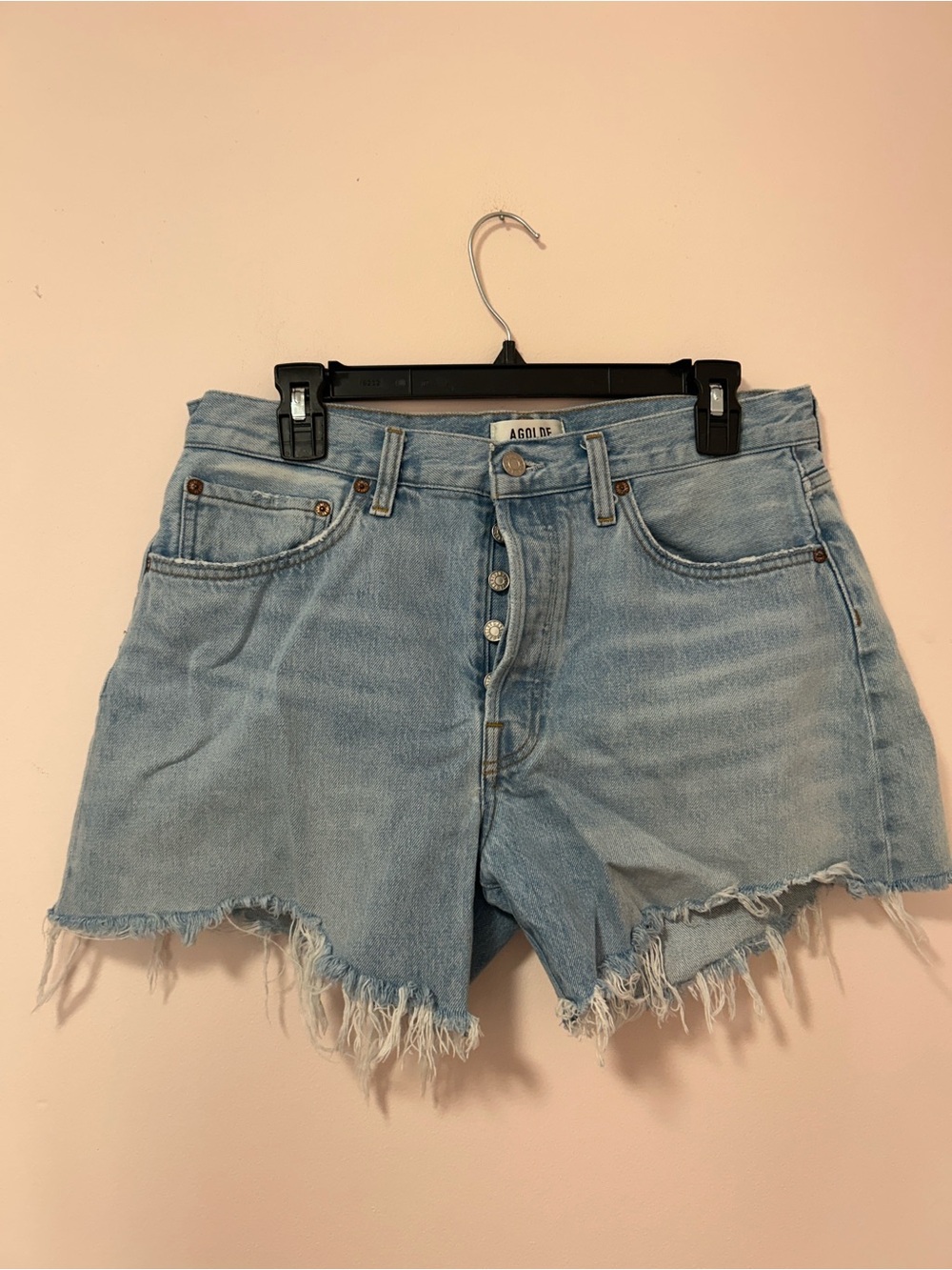 Agolde Parker Long Short in Ruin Size 29